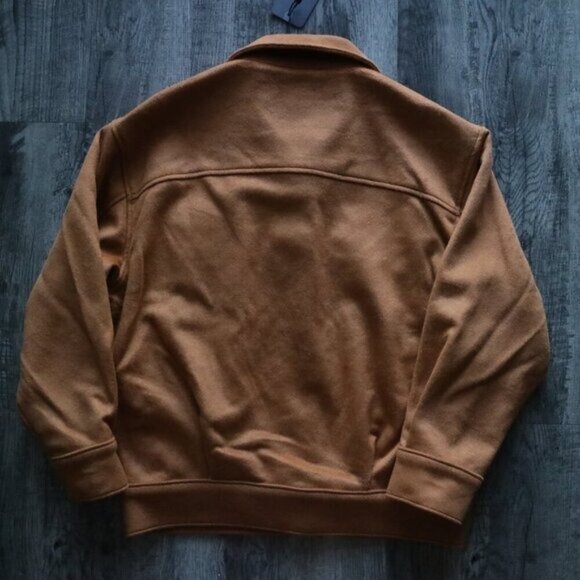 NWT Levi's Varsity Cozy Wool Trucker Jacket in Glazed Ginger Size Medium - Picture 4 of 8